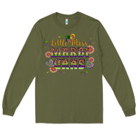 Army Green little miss mardi gras Long Sleeve Tee - Artiststas