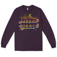 Plum little miss mardi gras Long Sleeve Tee - Artiststas