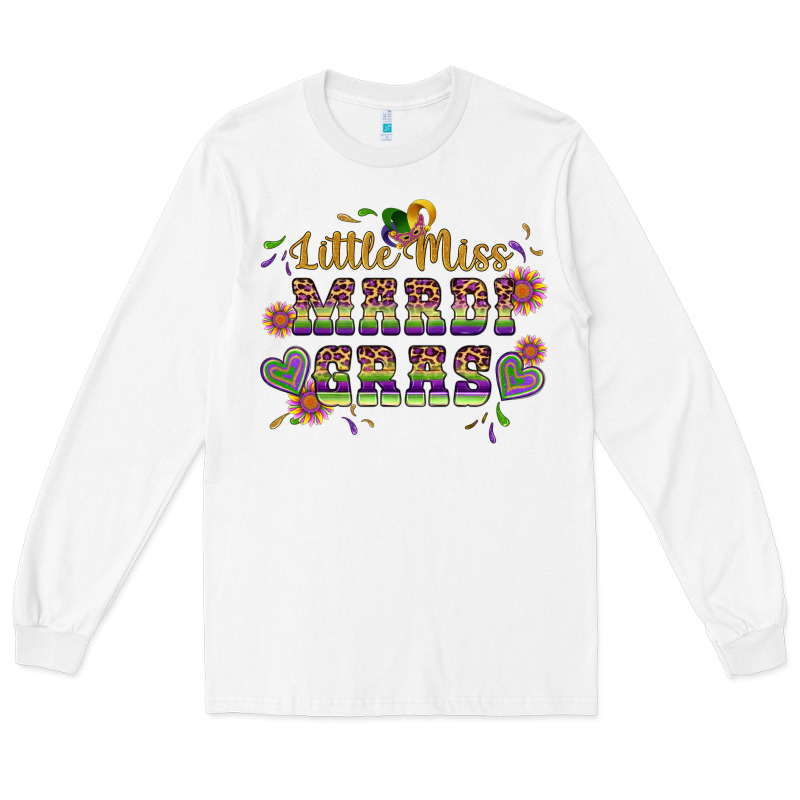 Little Miss Mardi Gras Long Sleeve Tee by Artiststas | Teevron