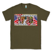 Army Green 1776 4th of july license plate Classic Tee - BarkalooDesign