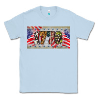 Dusty Blue 1776 4th of july license plate Classic Tee - BarkalooDesign