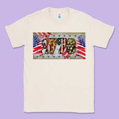1776 4th Of July License Plate Classic Tee Designed By Barkaloodesign