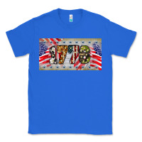 True Royal 1776 4th of july license plate Classic Tee - BarkalooDesign