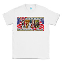 White 1776 4th of july license plate Classic Tee - BarkalooDesign