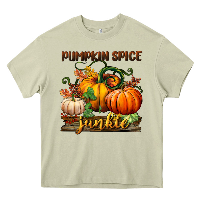 Pumpkin Spice Junkie Heavy Core Tee by BundleAndBundleShop | Teevron
