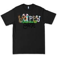 Black Happy Easter Premium Tee - CowhideDigitalArt