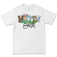 White Happy Easter Premium Tee - CowhideDigitalArt
