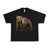 Black Brown Bear Urban Heavy Tee - LillyAllenDesigns