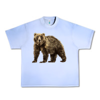 Grape Ice Brown Bear Urban Heavy Tee - LillyAllenDesigns