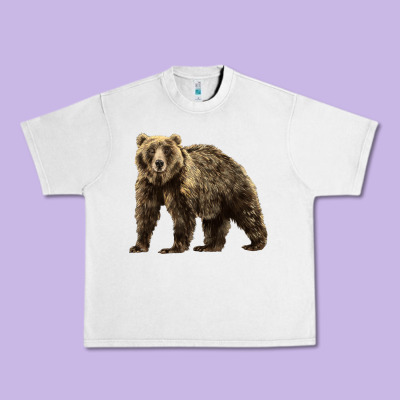 Brown Bear Urban Heavy Tee Designed By Lillyallendesigns
