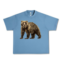 Pebble Blue Brown Bear Urban Heavy Tee - LillyAllenDesigns