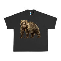 Pigment Black Brown Bear Urban Heavy Tee - LillyAllenDesigns