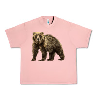 Salmon Brown Bear Urban Heavy Tee - LillyAllenDesigns