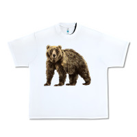 White Brown Bear Urban Heavy Tee - LillyAllenDesigns