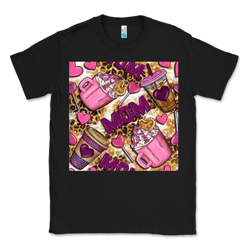 Mom Coffee Cups With Leopard Seamless Pattern Bbs Classic Tee by BundleAndBundleShop | Teevron
