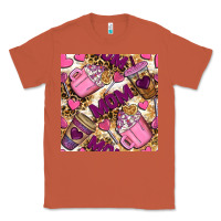 Copper mom coffee cups with leopard seamless pattern bbs Classic Tee - BundleAndBundleShop
