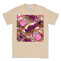 Mushroom mom coffee cups with leopard seamless pattern bbs Classic Tee - BundleAndBundleShop