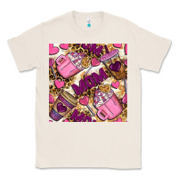 Natural mom coffee cups with leopard seamless pattern bbs Classic Tee - BundleAndBundleShop
