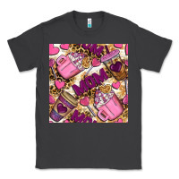 Smoke mom coffee cups with leopard seamless pattern bbs Classic Tee - BundleAndBundleShop