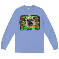 Colony Blue lucky heifer with glasses st patricks Long Sleeve Tee - Artiststas