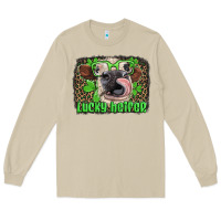 Mushroom lucky heifer with glasses st patricks Long Sleeve Tee - Artiststas