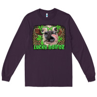 Plum lucky heifer with glasses st patricks Long Sleeve Tee - Artiststas