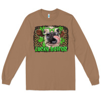 Toasted Coconut lucky heifer with glasses st patricks Long Sleeve Tee - Artiststas