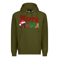 Army Green merry mama Premium Hoodie - BarkalooDesign