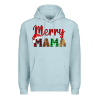 Blue Mist merry mama Premium Hoodie - BarkalooDesign