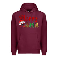 Burgundy merry mama Premium Hoodie - BarkalooDesign