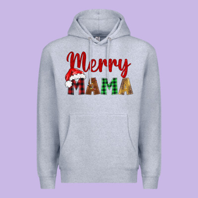 Merry Mama Premium Hoodie Designed By Barkaloodesign