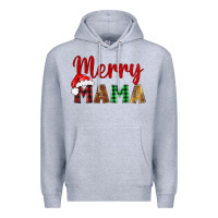 Heather Grey merry mama Premium Hoodie - BarkalooDesign