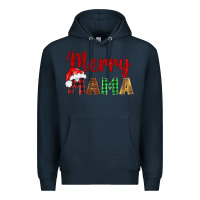 Navy merry mama Premium Hoodie - BarkalooDesign