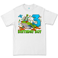 White birthday boy frog age 3 Premium Tee - LillyAllenDesigns