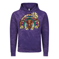 Cloud Purple scottish calf rainbow Vintage Hoodie - BarkalooDesign