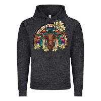 Vintage Black scottish calf rainbow Vintage Hoodie - BarkalooDesign