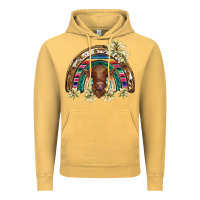 Vintage Mustard scottish calf rainbow Vintage Hoodie - BarkalooDesign