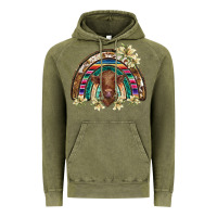 Vintage Olive scottish calf rainbow Vintage Hoodie - BarkalooDesign