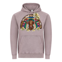 Vintage Zinc scottish calf rainbow Vintage Hoodie - BarkalooDesign