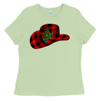 Matcha cowboy christmas Ladies Tee - CowhideDigitalArt