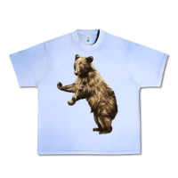 Grape Ice Brown Bear Cub Urban Heavy Tee - LillyAllenDesigns