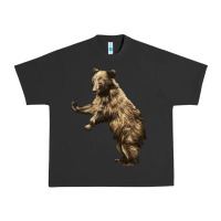 Pigment Black Brown Bear Cub Urban Heavy Tee - LillyAllenDesigns