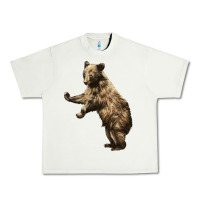 Pistachio Brown Bear Cub Urban Heavy Tee - LillyAllenDesigns