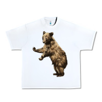 White Brown Bear Cub Urban Heavy Tee - LillyAllenDesigns