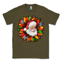 Army Green santa claus with sunflower christmas bbs Classic Tee - BundleAndBundleShop