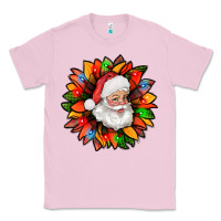 Bubblegum Pink santa claus with sunflower christmas bbs Classic Tee - BundleAndBundleShop