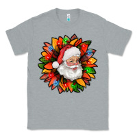 Heather Grey santa claus with sunflower christmas bbs Classic Tee - BundleAndBundleShop