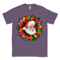 Lavender santa claus with sunflower christmas bbs Classic Tee - BundleAndBundleShop