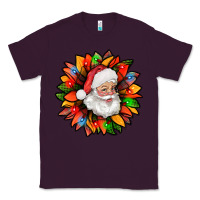 Plum santa claus with sunflower christmas bbs Classic Tee - BundleAndBundleShop