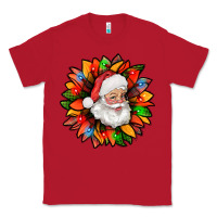 Red santa claus with sunflower christmas bbs Classic Tee - BundleAndBundleShop